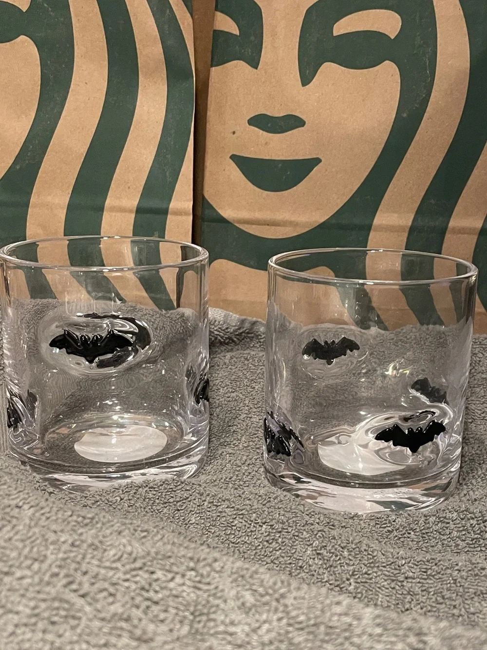 Lot of 2 Halloween bat glasses